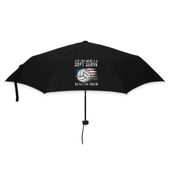 Si vous voulez une portion molle, procurez-vous de la crème glacée - Parapluie standard - noir - Devant