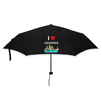 I love Croisière - Parapluie standard - noir - Devant