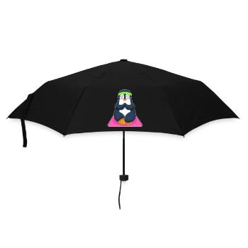 Penguin Yoga Fitness Méditation - Parapluie standard - noir - Devant