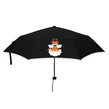 Tiger Engelsflügel - Regenschirm (klein) - Schwarz - Vorne