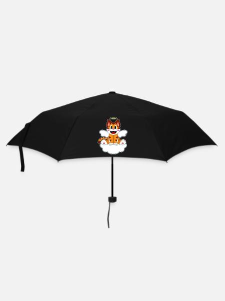 Tiger Engelsflügel - Regenschirm (klein) - Schwarz