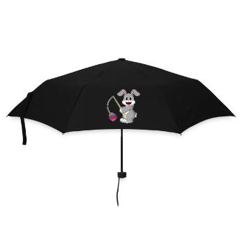 Bunny Easter Fishing - Umbrella (small) - black - Front