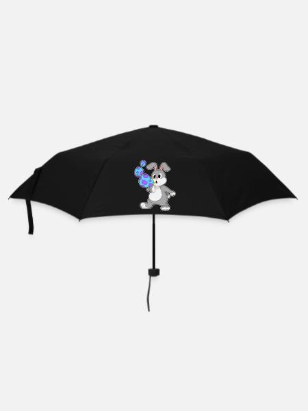 Hase Seifenblasen - Regenschirm (klein) - Schwarz