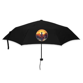 Buddhism Yoga Buddhist Zen Meditation Buddha - Umbrella (small) - black - Front