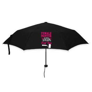 House Painter Decorator Girl - Umbrella (small) - black - Front