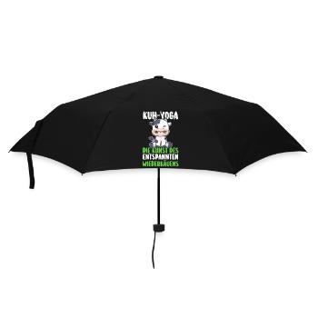 Kuh Bauer Bauernhof Kuhbauer Kühe - Regenschirm (klein) - Schwarz - Vorne