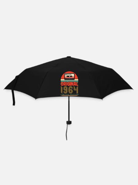Vintage 1964 Anniversary Gift. Retro 1964. - Umbrella (small) - black