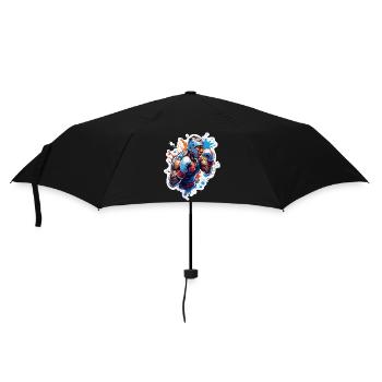 Boxer / Sports / Fight / Arena / Boxing Ring / Fists - Umbrella (small) - black - Front