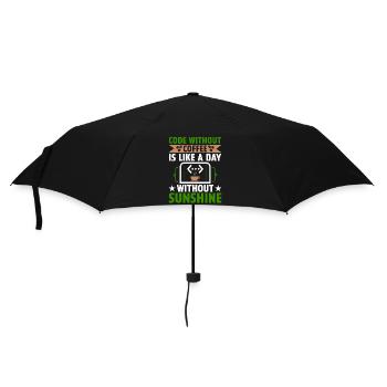 Coffee Coding Programmer Coder Developer Nerd Coff - Umbrella (small) - black - Front