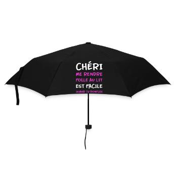 Chéri me rendre folle au lit quand tu ronfles - Parapluie standard - noir - Devant