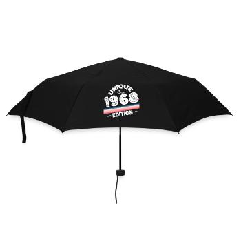 Unique seit 1968 Edition Geburtstag Vintage 1968 - Regenschirm (klein) - Schwarz - Vorne