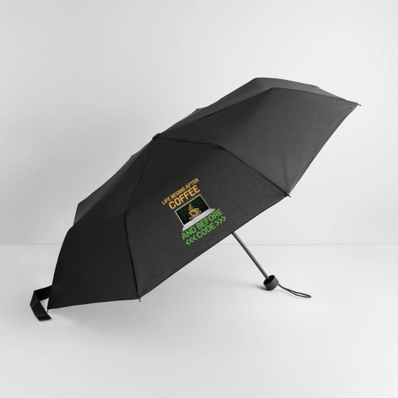 Kaffee-Codierung Programmierer Programmierer Entwickler Nerd Coff Regenschirm (klein)