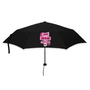Super Mom Super Mama Geschenkidee Geburtstag - Regenschirm (klein) - Schwarz - Vorne