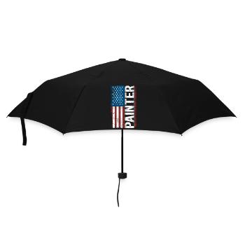 House Painter Decorator American - Regenschirm (klein) - Schwarz - Vorne