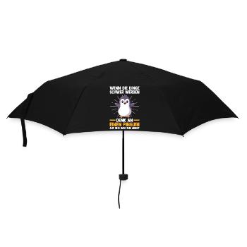 Pingouin mignon - Parapluie standard - noir - Devant
