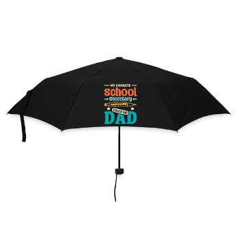 Ma secrétaire d’école préférée m’appelle papa - Parapluie standard - noir - Devant
