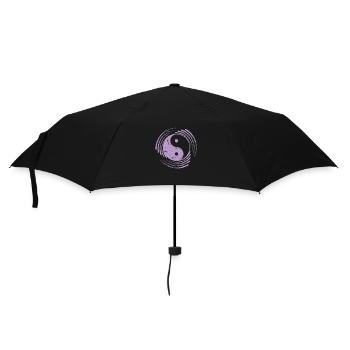 Muster Yin and Yang Symbol Zeichen Harmonie - Regenschirm (klein) - Schwarz - Vorne