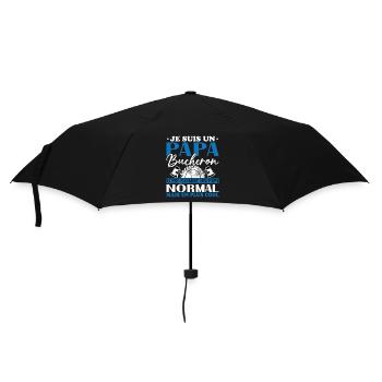 Papa Bûcheron C'est Comme Un Papa Normal - Parapluie standard - noir - Devant