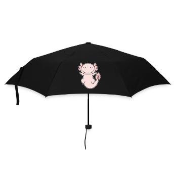 Axolotl Motif Kids Cute - Umbrella (small) - black - Front