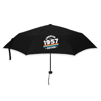 Unique depuis 1957 Edition Anniversaire Millésime 1957 - Parapluie standard - noir - Devant