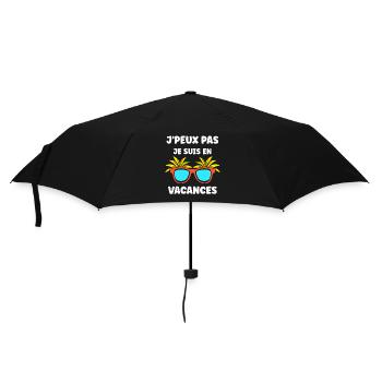 Je suis en vacances - Parapluie standard - noir - Devant
