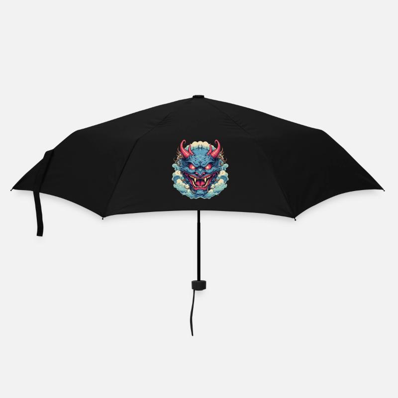 Japanese Hannya Demon Samurai Warrior Oni Mask - Umbrella (small) - black