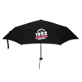 Unique seit 1952 Edition Geburtstag Vintage 1952 - Regenschirm (klein) - Schwarz - Vorne