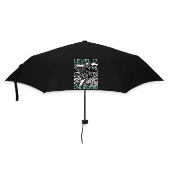 Niveau d’anniversaire 17 Débloqué Gaming & Gamer - Parapluie standard - noir - Devant