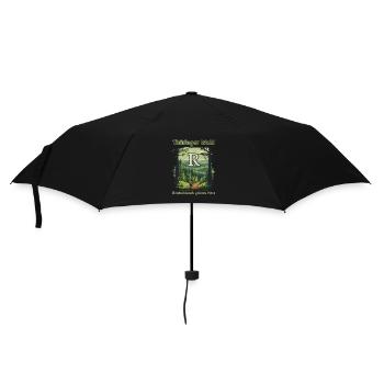 Thüringen-Deutschlands grünes Herz-Rennsteig - Regenschirm (klein) - Schwarz - Vorne