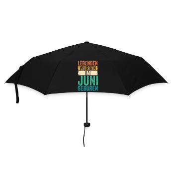 Legends were born in June - Umbrella (small) - black - Front