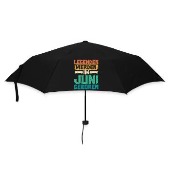 Legends are born in June - Umbrella (small) - black - Front