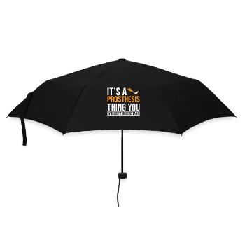 Es ist eine Prothesensache Prothesen-Gliedmaßen-Benutzerbein - Regenschirm (klein) - Schwarz - Vorne
