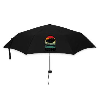 Geburtstag Februar 2024, Jahrgang Februar 2024. - Regenschirm (klein) - Schwarz - Vorne