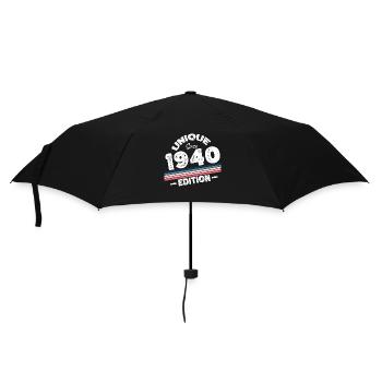 Unique depuis les années 1940 édition anniversaire Vintage des années 1940 - Parapluie standard - noir - Devant