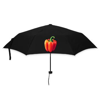 Red bell pepper - Umbrella (small) - black - Front