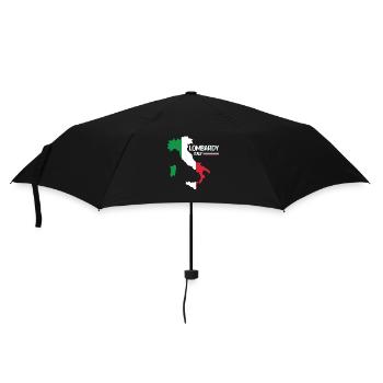 Lombardy Italy Lombardei Landkarte Region Italien - Regenschirm (klein) - Schwarz - Vorne