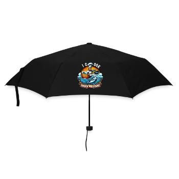Boating Dad Boat Captain Pontoon Sailor Cruising - Umbrella (small) - black - Front