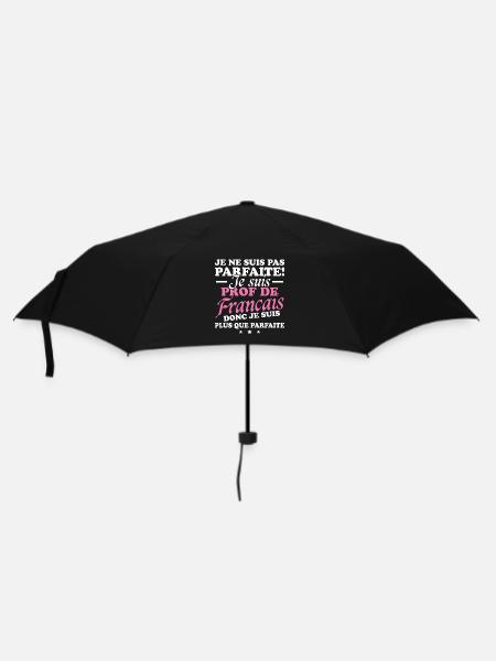 Ich bin Französischlehrerin - Regenschirm (klein) - Schwarz
