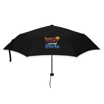 Week-end à la plage avec le voyage entre filles - Parapluie standard - noir - Devant