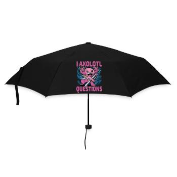 I axolotl Fragen - Regenschirm (klein) - Schwarz - Vorne