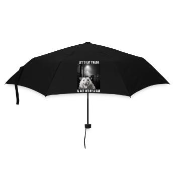 Lets eat Trash and get hit by a Car Opossum Possum - Umbrella (small) - black - Front