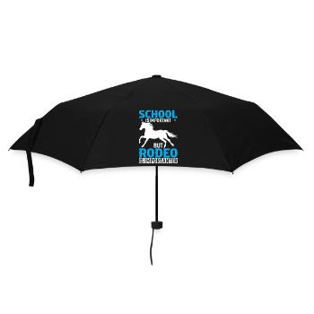 School Is Important But Rodeo Is Importanter - Umbrella (small) - black - Front