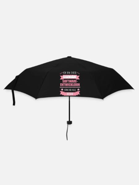 Softwareentwicklerin Codeexpertin süßes Geschenk - Regenschirm (klein) - Schwarz