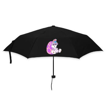 Bunny Easter Relax - Umbrella (small) - black - Front