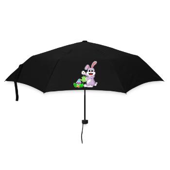 Bunny Easter Garden - Umbrella (small) - black - Front