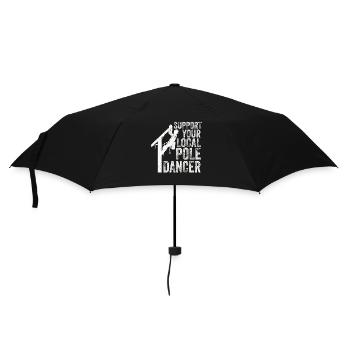 Support Your Local Pole Dancer Lineman - Umbrella (small) - black - Front