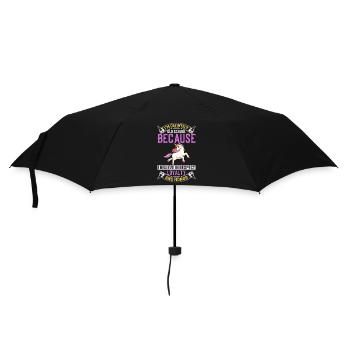 Definitiv Old School, weil ich an Respekt glaube - Regenschirm (klein) - Schwarz - Vorne