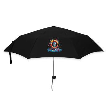Ein schauriges Reich im Kreis der köstlichen Donut - Regenschirm (klein) - Schwarz - Vorne