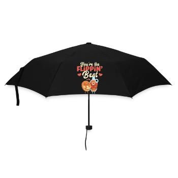 Amoureux des crêpes Les enfants font un jeu de mots : vous êtes le - Parapluie standard - noir - Devant