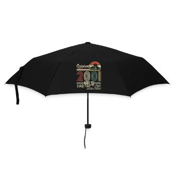 Originelles 2001 Jahrgang Vintage Geburtstag Retro - Regenschirm (klein) - Schwarz - Vorne